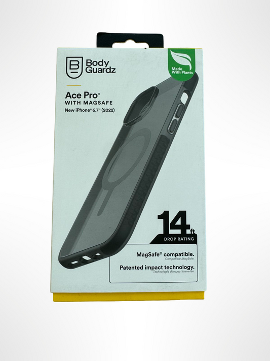 BodyGuardz Ace Pro Case with MagSafe – iPhone 14 Pro Max (6.7") (2022) (Smoke/Black)