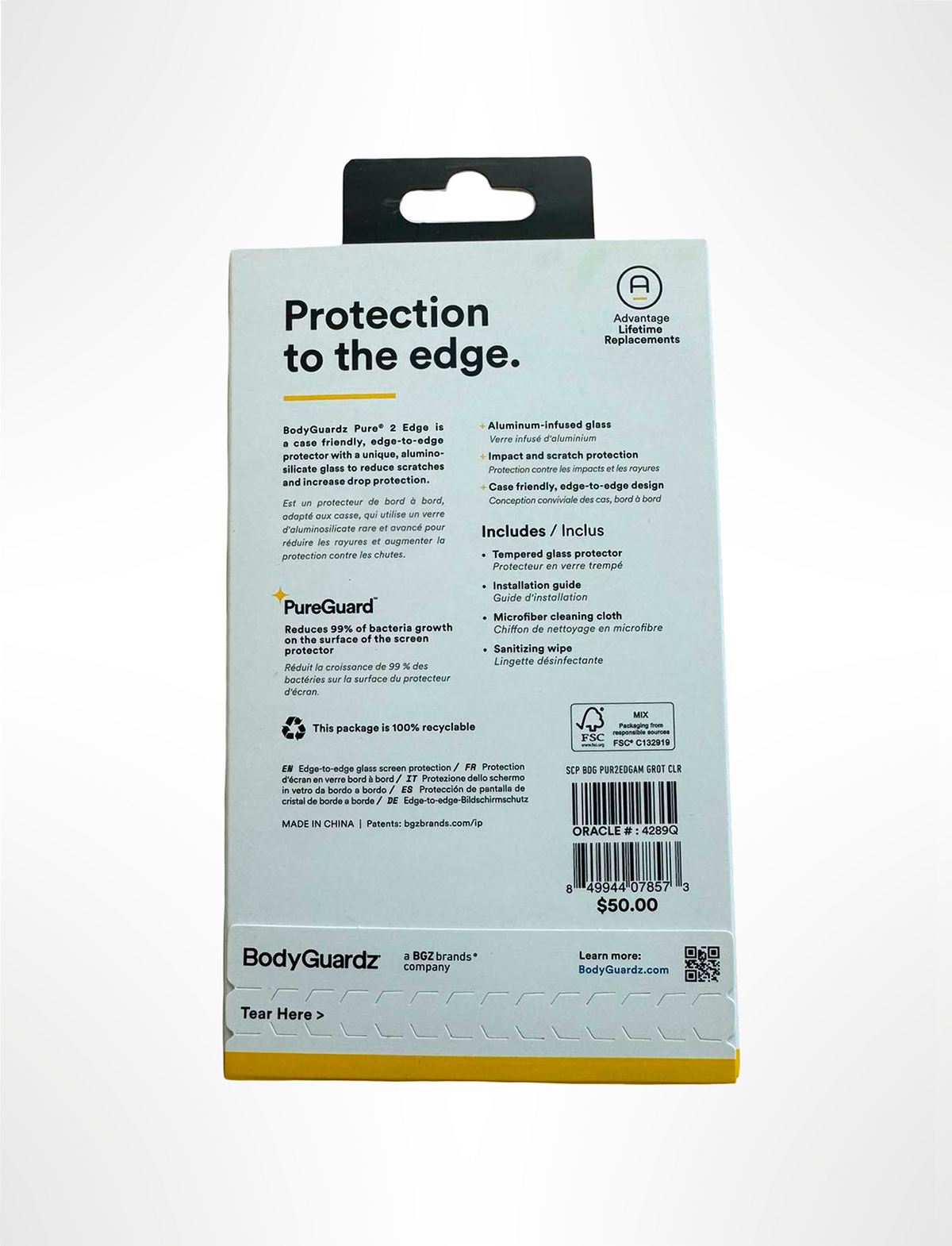 BodyGuardz Pure 2 Tempered Glass Screen Protector – iPhone 13 Pro Max / iPhone 14 Plus (6.7")