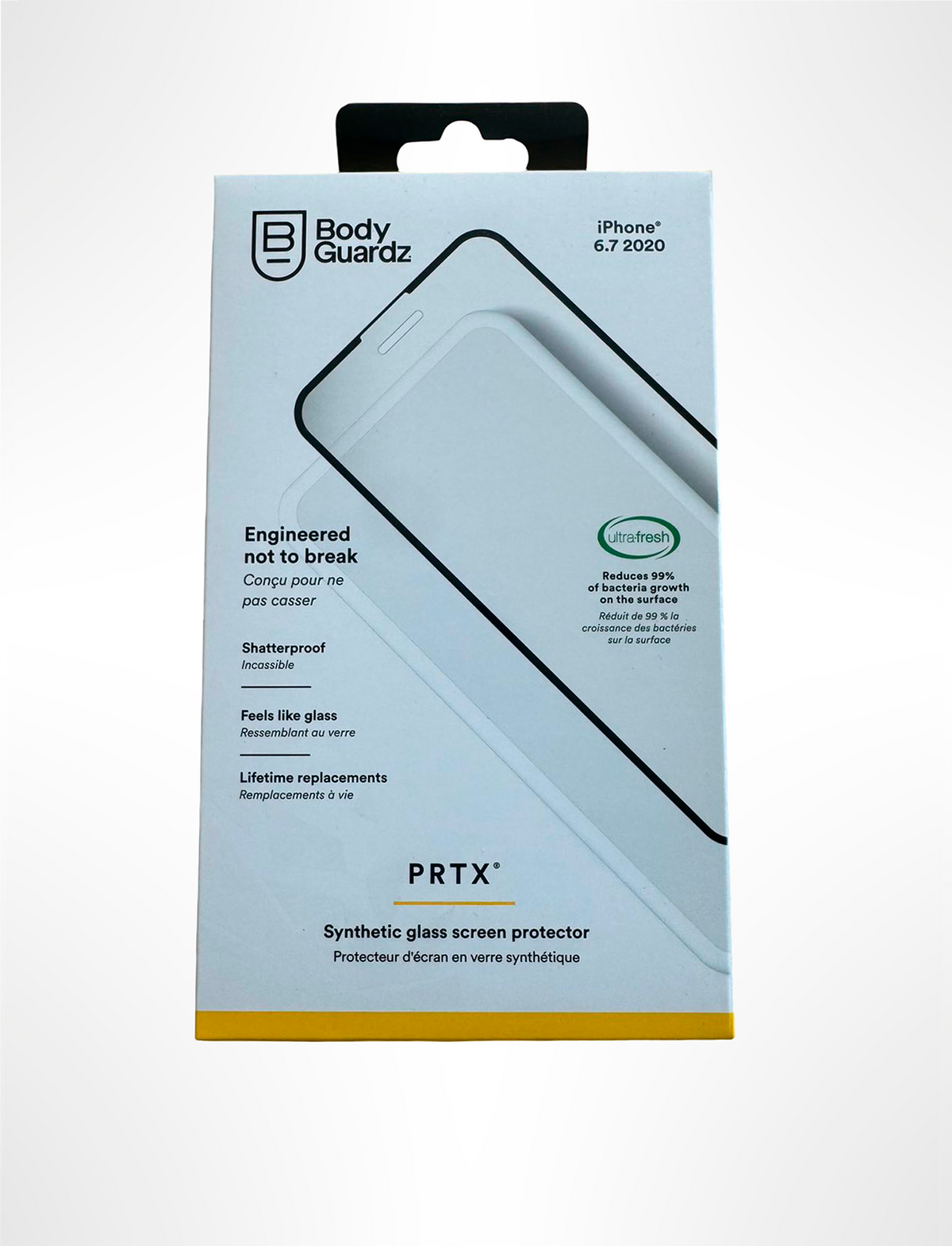 BodyGuardz PRTX Synthetic Glass Screen Protector – iPhone 12 Pro Max (6.7")