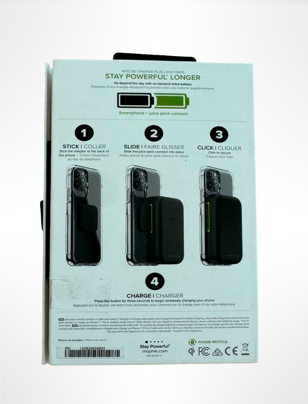 MOPHIE Juice Pack Connect – 5.000mAh Wireless Battery with Stand