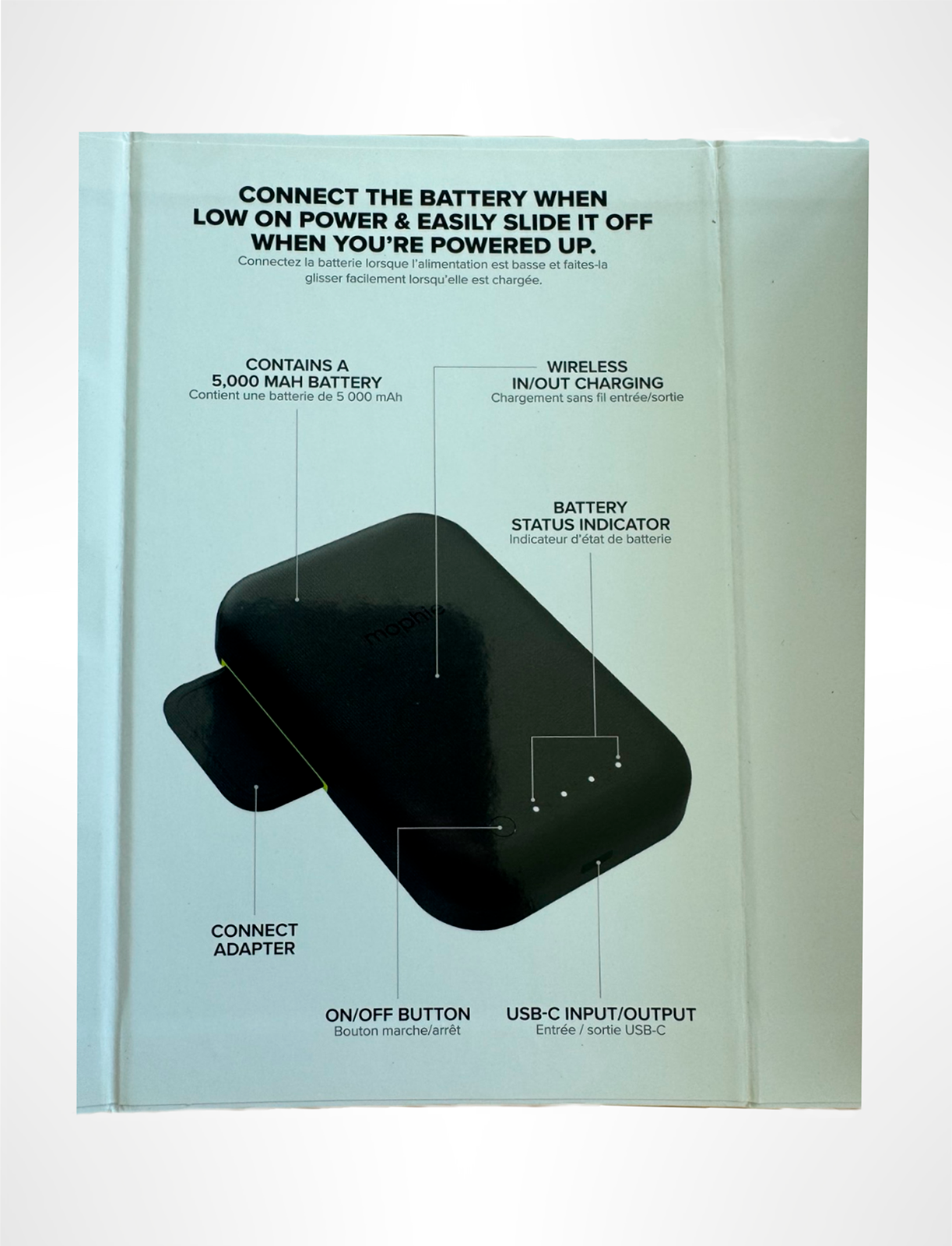 MOPHIE Juice Pack Connect – 5.000mAh Wireless Battery with Stand